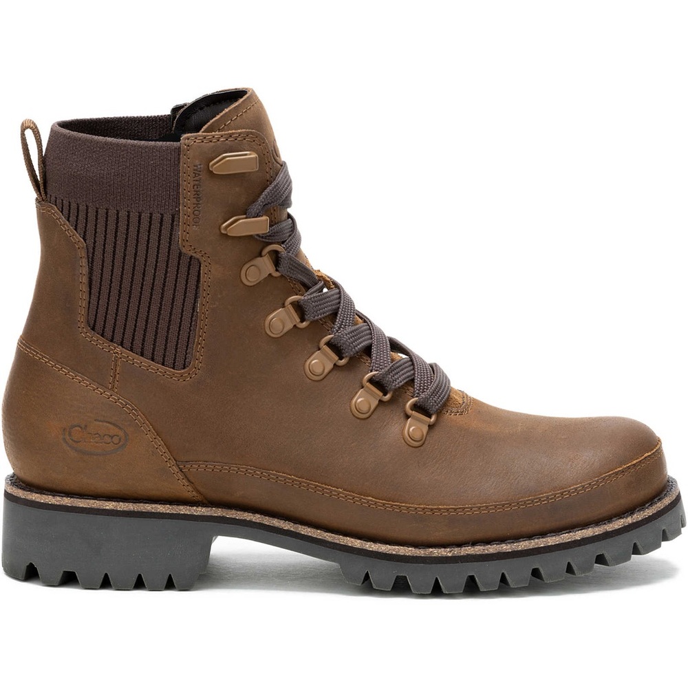 Chaco Fields Lace Waterproof Women’s Boots size 7.5 in maple brown